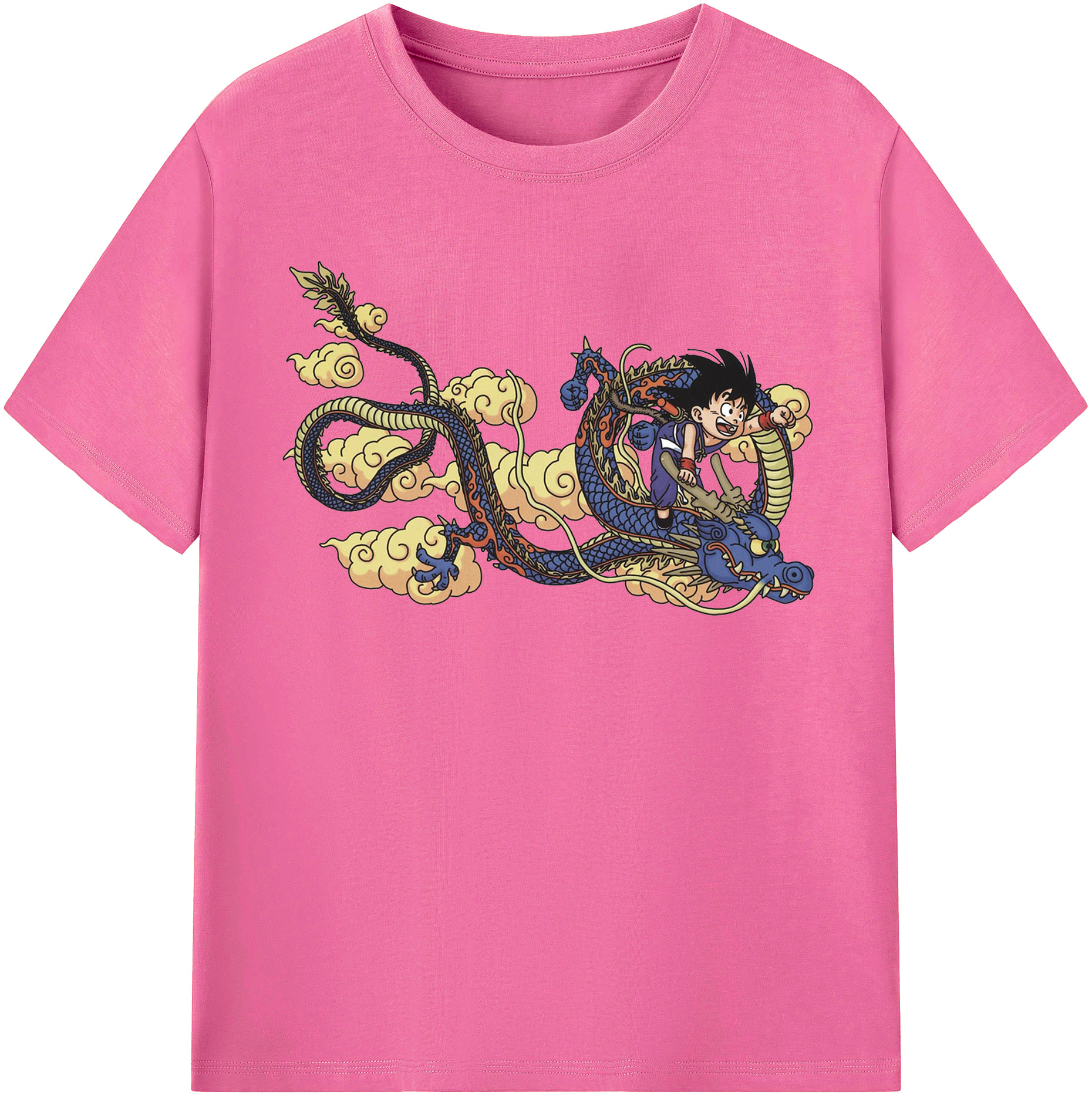 （画像用） ドラゴンボール 神龍 シェンロン DRAGON BALL Shenron レディースカジュアルプリントTシャツ（綿100％）